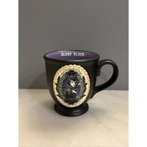 New! Rae Dunn Disney Villains Maleficent Sleep Elixir Black Mug Rare Find